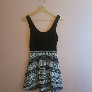 Black and White Casual Spring Dress